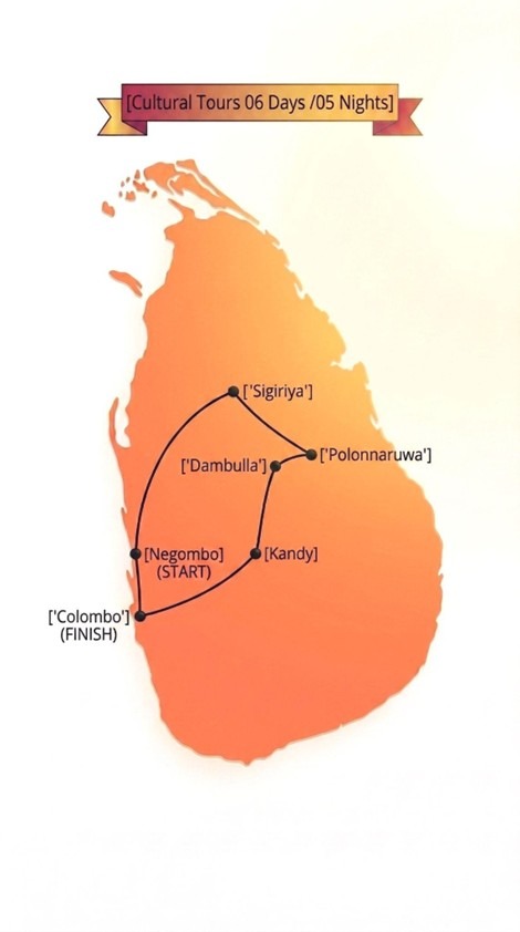 Best of Lanka Route Map