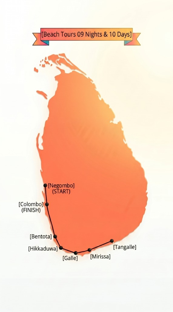 Southern Sands Voyage Route Map