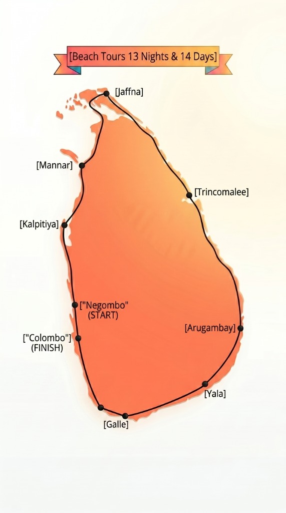Sunrise Shores Route Map